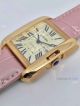 Swiss Replica Cartier Tank Watch Gold Case Pink Leather  (4)_th.jpg